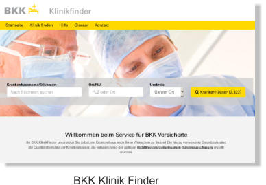 BKK Klinik Finder