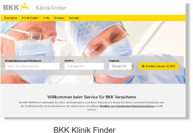 BKK Klinik Finder