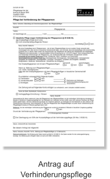 Antrag auf Verhinderungspflege